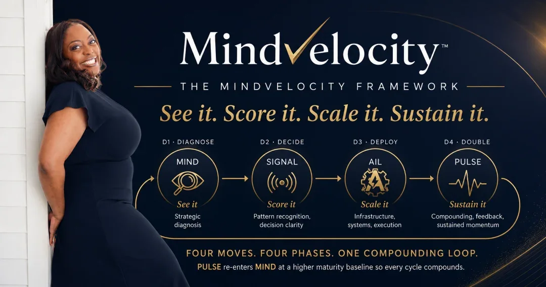 Mindvelocity framework preview: See it. Score it. Scale it. Sustain it.
