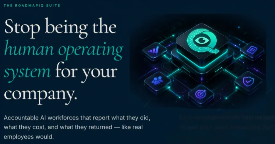 RoadmapIQ.ai platform preview, the home of the Activate Intelligent Logic assessment