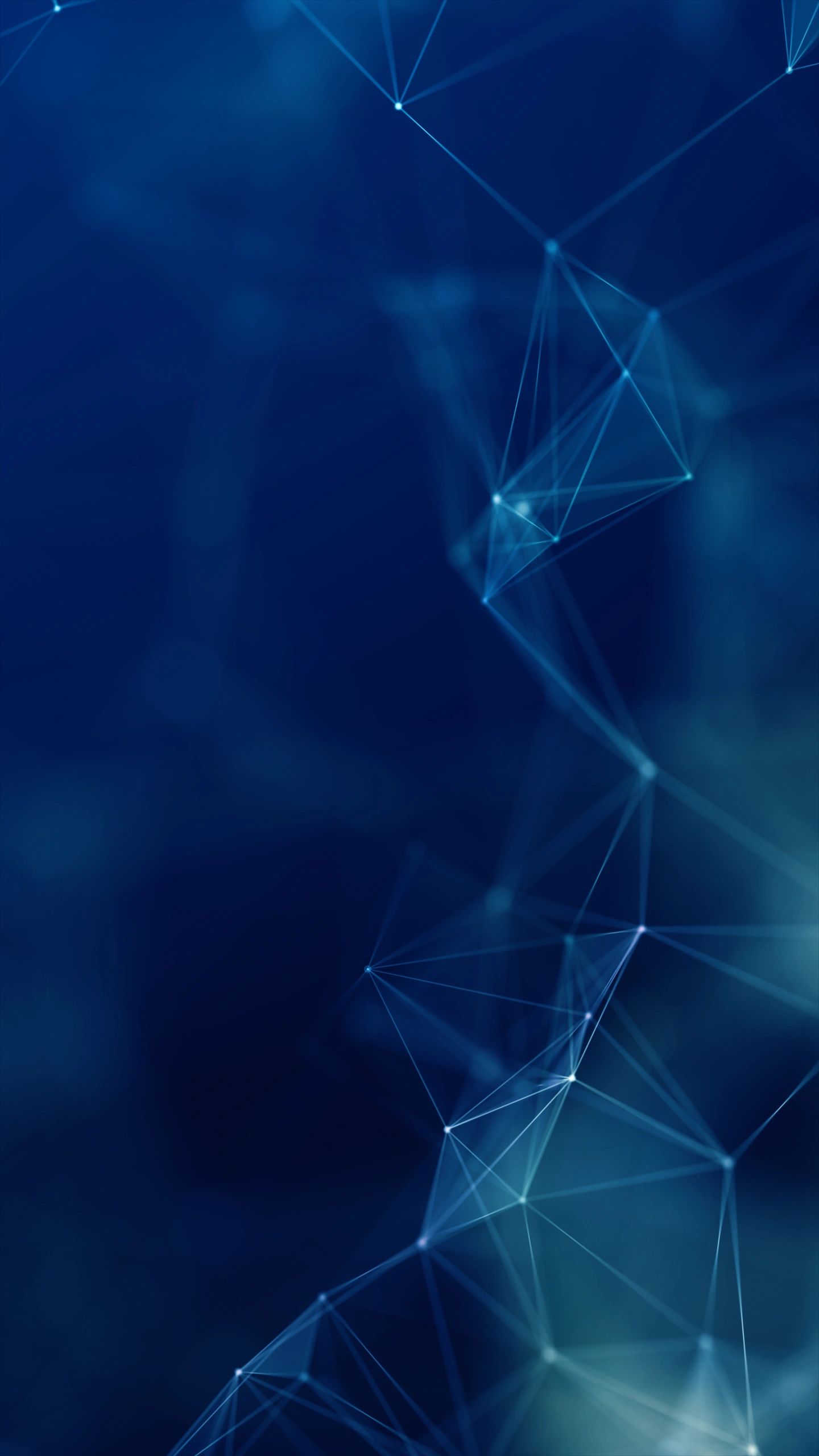 Abstract AI network blueprint visual in navy tones